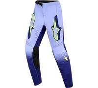 Alpinestars Supertech Scenz Pantaloni Motocross Bambini, porpora-giallo, taglia 26