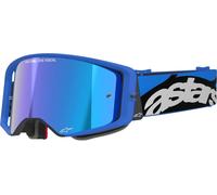 Alpinestars Supertech Stream Mirror Occhiali da motocross, blu, Taglia unica