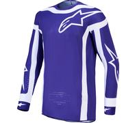 Alpinestars Supertech Vesta Maglia Motocross, blu/bianco, Taglia S