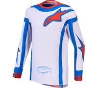Alpinestars Supertech Vesta Maglia Motocross, viola/rosso, Taglia XL
