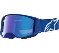 Alpinestars Supertech Vesta Mirror Occhiali da motocross, blu/bianco, Taglia unica