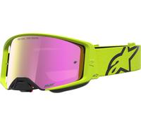 Alpinestars Supertech Vesta Mirror Occhiali da motocross, Giallo/nero neon, Taglia unica