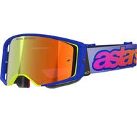 Maschera Alpinestars Supertech Vision Vista Blu Giallo Viola Motocross Enduro