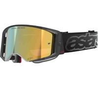Maschera Alpinestars Supertech Vision Vista Nero Oro Specchio Motocross Enduro