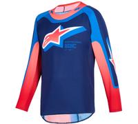 Alpinestars Supertech Vista, maglia giovanile M male Blu Scuro/Rosa/Fucsia/Blu