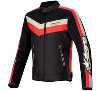 Alpinestars T-Dyno Air Giacca tessile da moto, nero-rosso-beige, taglia 4XL per maschi