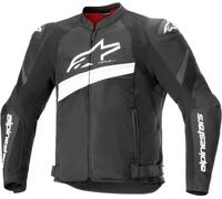 Alpinestars T-GP Plus R V4 Airflow giacca tessile moto traforata, nero-bianco, taglia L per maschi