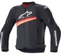 Alpinestars T-GP Plus R V4 Airflow giacca tessile moto traforata, nero-rosso, taglia L per maschi