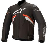 Alpinestars T-GP Plus V3 Giacca tessile motociclistica, nero/bianco/rosso, Taglia XXL