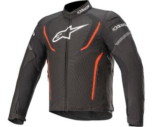 Alpinestars T-Jaws V3 Giacca mototessera impermeabile, nero/rosso, Taglia S