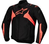 Alpinestars T-Jaws V4, giacca tessile impermeabile L male Nero/Rosso Fluo