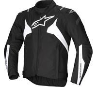 Alpinestars T-Jaws V4 impermeabile Giacca tessile moto, nero-bianco, taglia XL per maschi