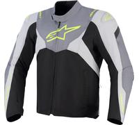 Alpinestars T-Jaws V4 impermeabile Giacca tessile moto, nero-grigio, taglia 4XL per maschi