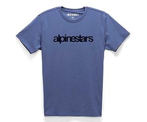 Alpinestars T-Shirt Uomo Heritage Word P.Tee Blue