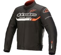 Alpinestars T-SP S Ignition Giacca tessile impermeabile per moto, nero/bianco/rosso, Taglia S