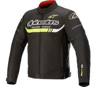 Alpinestars T-SP S Ignition Giacca tessile impermeabile per moto, nero-giallo, taglia S per maschi