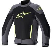 Alpinestars T-SP X Superair Giacca tessile moto, nero-grigio-giallo, taglia 3XL per maschi