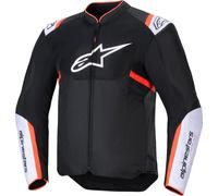 Alpinestars T-Sps Air V2 Giacca tessile da moto, nero-bianco-rosso, taglia 3XL per maschi
