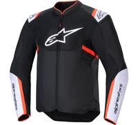 Alpinestars T-Sps Air V2 Giacca tessile da moto, nero/bianco/rosso, L