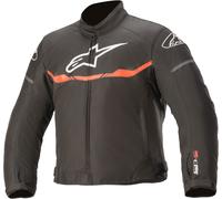 Alpinestars T-SPS Giacca tessile per moto per bambini impermeabile, nero-rosso, taglia 150 cm