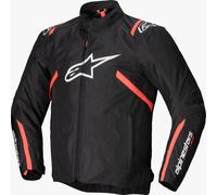 Alpinestars T-SPS V2 giacca impermeabile in tessuto da moto, nero/rosso, S