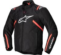 Alpinestars T-SPS V2, giacca tessile impermeabile M male Nero/Bianco/Rosso Fluo
