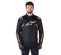 Alpinestars T-SPS V2 giacca tessile moto impermeabile, nero/rosso, XL
