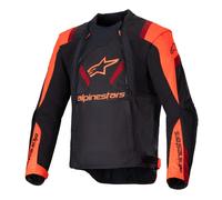 Alpinestars T-Stunt Air Giacca tessile da moto, nero-rosso, taglia 3XL per maschi