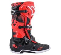 alpinestars Tech 10 Stivali da motocross uomo rosso, taglia 11