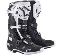 Alpinestars Tech 10 Stivali Motocross, Bianco/nero, Taglia 10 (44,5)