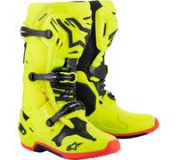 Alpinestars Tech 10 Stivali Motocross, nero-rosso-giallo, taglia 48 per maschi