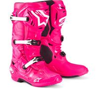Alpinestars Tech 10 Stivali Motocross, rosa, Taglia 10 (44,5)