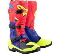 Alpinestars Tech 3 S23, stivali 14 US male Rosso/Blu Scuro/Giallo Fluo