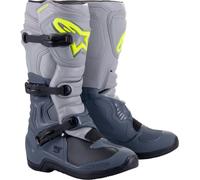 Alpinestars Tech 3 Stivali Motocross, Grigio chiaro/grigio scuro, Taglia 8 (42)