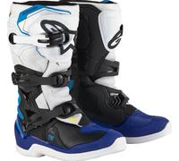Alpinestars Tech 3S Giovani Bambini Stivali Motocross Enduro Bianco/Nero/Blu