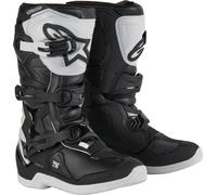 Alpinestars Tech 3S Stivali da motocross giovanile, bianco/nero, Taglia 6 (39)