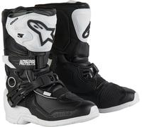 Alpinestars Tech 3S Stivali da motocross per bambini, bianco/nero, Taglia 28