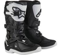 Alpinestars Tech 3S Youth Stivali da moto bianchi e neri per bambini 38