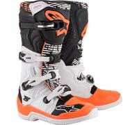 Alpinestars Tech 5, stivali 15 US male Bianco/Nero/Arancione Fluo