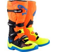 Alpinestars Tech 5, stivali 8 US male Arancione Fluo/Blu/Giallo Fluo