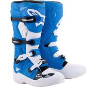 Alpinestars Tech 5 Stivali motocross, bianco/blu, Taglia 8 (42)