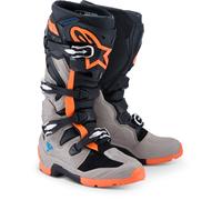 Alpinestars Tech 7 Enduro, stivali 11 US male Nero/Grigio/Arancione Fluo