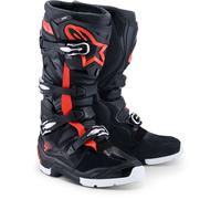 Alpinestars Tech 7 Enduro Drystar WP Stivali da motocross, nero/rosso/bianco, Taglia 9