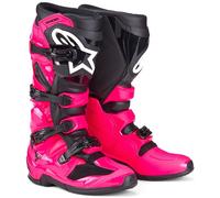 Alpinestars Tech 7, stivali 9 US male Fucsia/Nero/Bianco