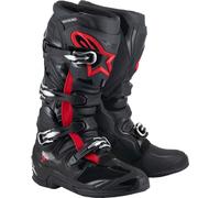 Alpinestars Tech 7 Stivali da motocross, nero-rosso, taglia 45 46 per maschi