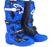 Alpinestars Tech 7S Stivali Motocross Giovani, nero-bianco-blu, taglia 34