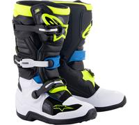 Stivali cross bambino Alpinestars TECH 7 S Nero Blu Giallo fluo 8