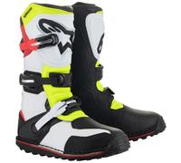 Alpinestars Tech-T Stivali da moto, bianco-rosso-giallo, taglia 43 per maschi