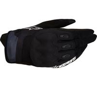 Alpinestars Techdura Guanti da motocross, Bianco/nero, Taglia 2XL