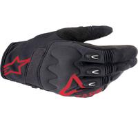 Alpinestars Techdura Guanti da motocross, nero/rosso, Taglia S